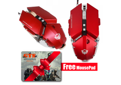 Meetion Metallic Programmable Gaming Mouse Wired M985 Gray