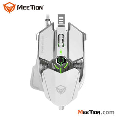 MeeTion MT - M990S RGB Programmable Gaming Mouse - White