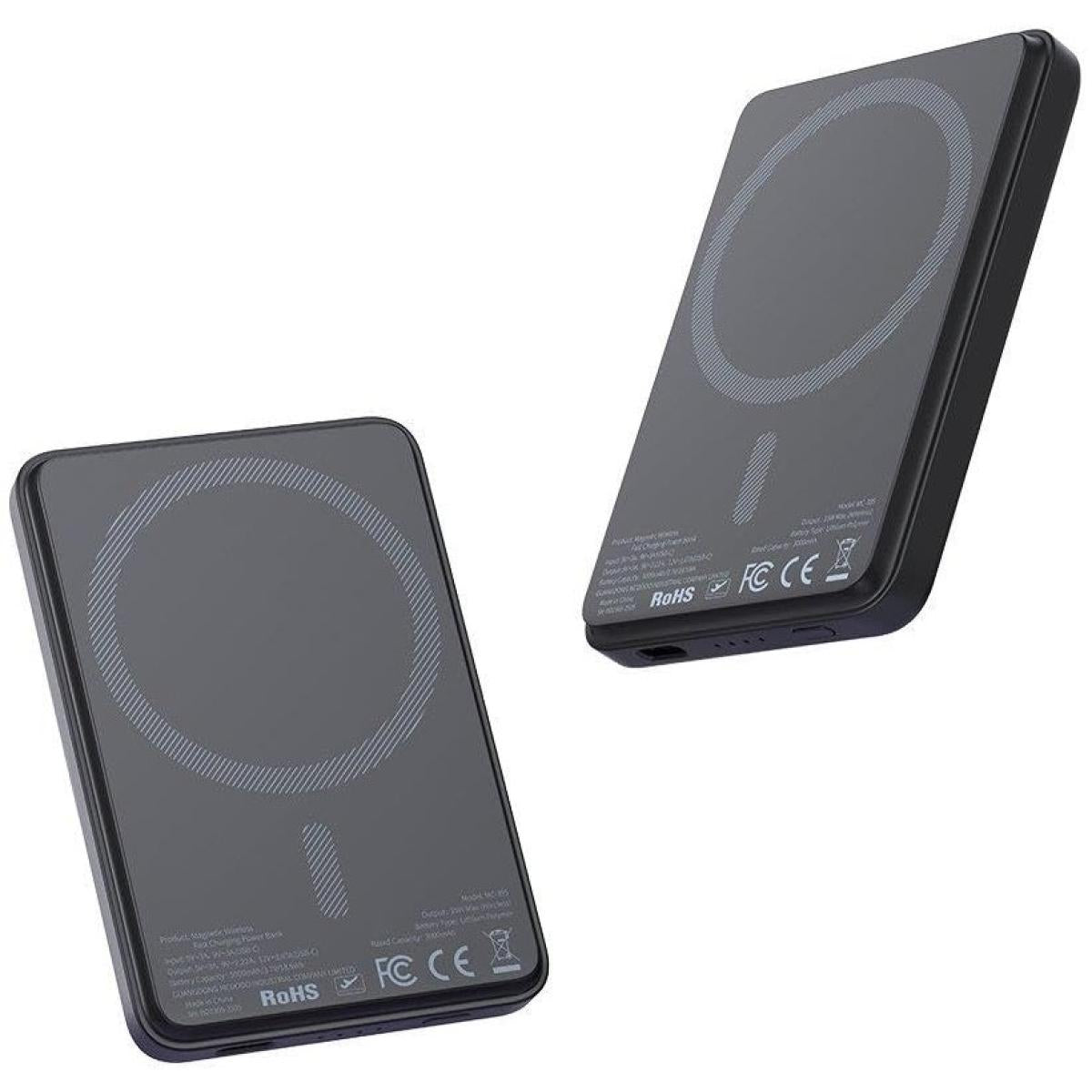 Mcdodo Mc 395 15w Magnetic Wireless Power Bank 5000mah Portable Charger External Phone Battery Black - CompuMe Mcdodo Mc 395 15w Magnetic Wireless Power Bank 5000mah Portable Charger External Phone Battery Black - CompuMe