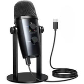 JMARY MC-PW10 Professional 4 Sound Modes USB Desktop Condenser Microphone - Black