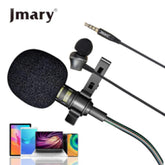 Jmary MC-R5 Professional 3.5mm Lavalier Microphone with Earphone