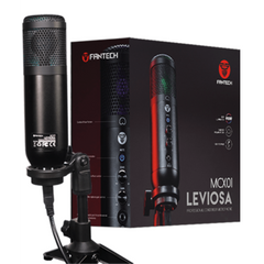 FANTECH LEVIOSA MCX01 Professional Condenser RGB STREAMING USB Microphone Cardioid Polar Pattern Easy Adjustable Tripod | LEVIOSA MCX01 | - CompuMe