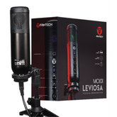 FANTECH LEVIOSA MCX01 Professional Condenser RGB STREAMING USB Microphone Cardioid Polar Pattern Easy Adjustable Tripod | LEVIOSA MCX01 | - CompuMe