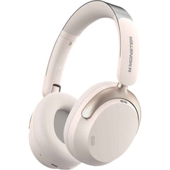 Monster Persona 3rd Anc Aive Noise Cancelling Headphones, Over Ear Wireless Headphone Bluetooth With Mic, 70 Hours Playtime Bluetooth Headphones, Foldable Comfort Lightweight Headphone For Travel White