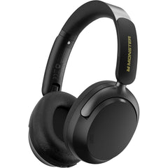 Monster Persona 3rd Anc Aive Noise Cancelling Headphones, Over Ear Wireless Headphone Bluetooth With Mic, 70 Hours Playtime Bluetooth Headphones, Foldable Comfort Lightweight Headphone For Travel Black