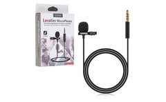 Clip Microphone 3.5mm Jack Mini Wired Condenser Microphone