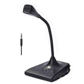 HY-301 3.5mm Stereo Plug Flexible Professional Condenser Multimedia Microphone