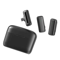 GENERIC J13 2 in 1 Wireless Dual Lavalier Microphones (Type - C)