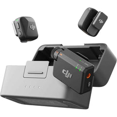Dji Mic Mini (2 Tx + 1 Rx + Charging Case), Ultralight, Detail Rich Audio, 48h Use, Noise Cancelling, Automatic Limiting, Wireless Microphone For Camera/iphone/android, Vlog, Streaming