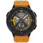 Hifuture Mix 3 Smart Watch, 1.43" Amoled Display, Powered By Dual Core Processor & Syntra Ai, 100+ Sports Modes Heart Rate & Oxygen Tracking, 3atm Waterproof, Up To 10 Days Daily Use Orange