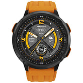 HiFuture MIX 3 Smart Watch, 1.43" AMOLED Display, Powered by Dual Core Processor & Syntra AI, 100+ Sports Modes Heart Rate & Oxygen Tracking, 3ATM Waterproof, up to 10 days daily use - Orange