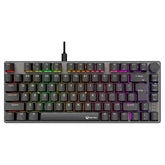 Meetion MK006 Pro 75% RGB Hot - swap Red Switch Mechanical Wired Keyboard with gaming keyboard