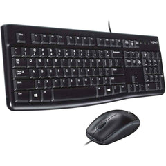 Logitech Mk120 Desktop Wire Kit ( Keyboard And Mouse ) Usb Arabic / English Black
