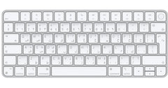 Apple Wireless Magic Keyboard With Touch ID For Mac Models With Apple Silicon - Arabic, Slim Design, Bluetooth, Lightning Port (USB-C To Lightning) - Silver
