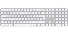 Apple Wireless Magic Keyboard With Touch ID & Numeric Keypad For Mac Models With Apple Silicon - Arabic, Slim Design, Bluetooth, Lightning Port (USB-C To Lightning) - Silver