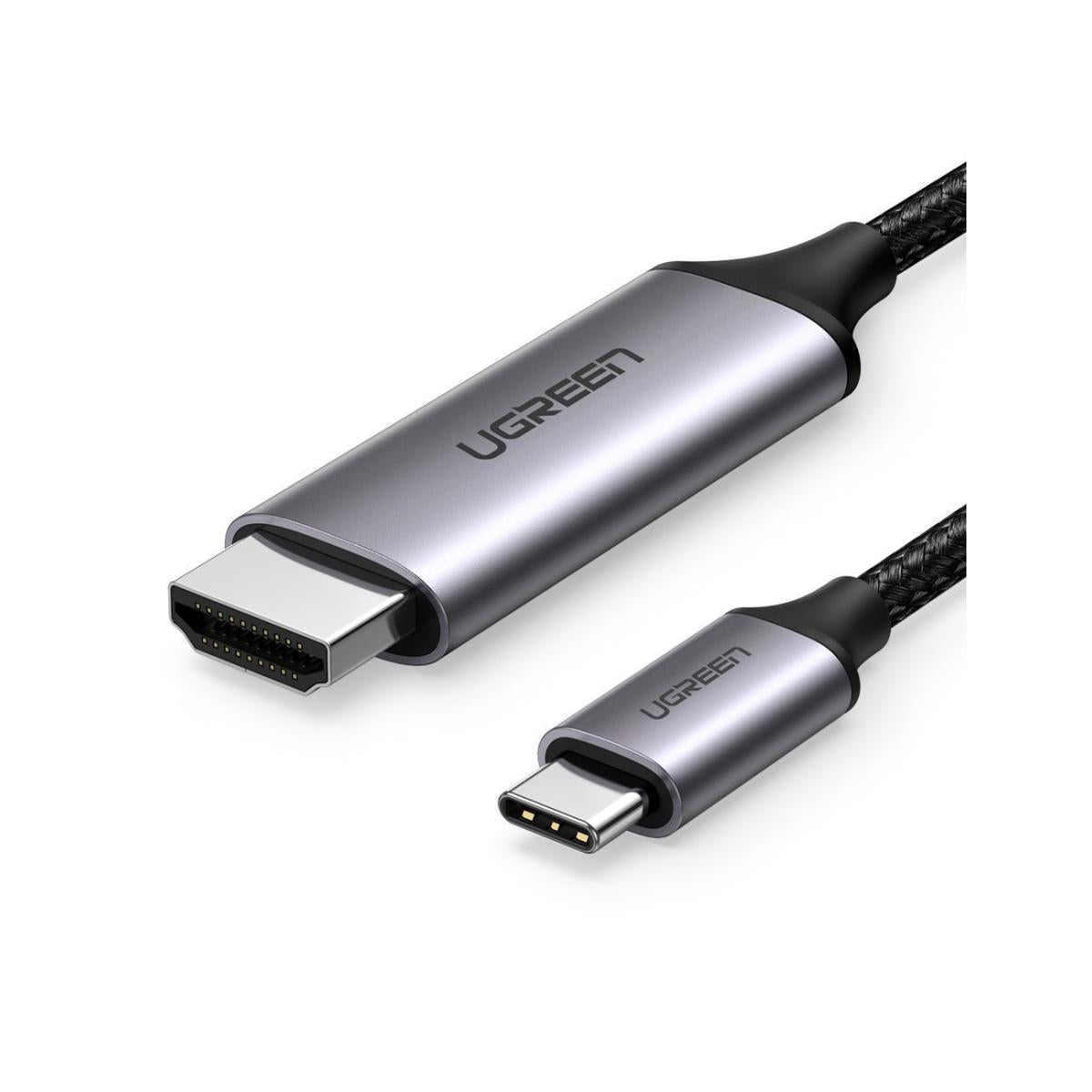 UGREEN (MM142) USB C Male to Male Cable Aluminum 1.5m (Gray Black) | MM142 | - CompuMe