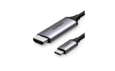 UGREEN (MM142) USB Type-C Male to HDMI Male Cable Aluminum 1.5m (Gray Black)