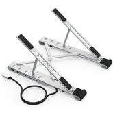 Choetech Hub M43 V1 7 In 1 Collapsible Laptop Stand W/ Usb C Hub Dockingstation Type C Pd 60w , Hd 4k 60hz ,rj45 , 4x Usb & Sd Tf Card Reader - CompuMe