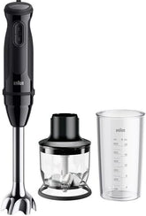 Braun Hand Blender 900 W 2 Speed Control 350 mL Chopper with Measuring Beaker Black
