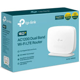 TP-Link Archer MR505 AC1200 4G+ Cat6 WiFi Router With Gigabit Port, Sim Slot, Superfast LTE Speed, Internal Antenna, MU-MIMO, Plug & Play