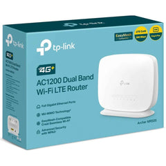 Tp Link Archer Mr505 Ac1200 4g+ Cat6 Wifi Router With Gigabit Port, Sim Slot, Superfast Lte Speed, Internal Antenna, Mu Mimo, Plug & Play