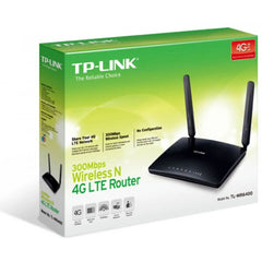 TP-Link MR6400 300 Mbps 4G LTE SIM Slot Unlocked Wi-Fi Router No Configuration Required