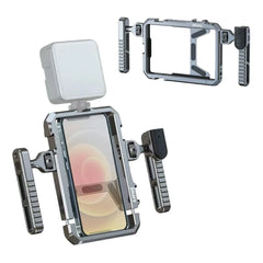 JMARY MS - 98 Aluminum Alloy Smartphone Video Rig Stabilizer Frame Vlogging Cage Kit Wireless Remote Control