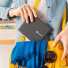 Microsoft Universal Foldable Bluetooth Rechargeable Water Repellent On/off Feature Keyboard For Ipad, Iphone, Android Devices & Windows Tablets