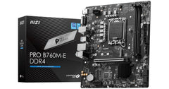 MSI PRO B760M-E, Intel 13th 12th Series, LGA 1700/DDR4/PCIe 4.0/1xM.2 - mATX Gaming MotherBoard