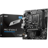MSI PRO B760M-E, Intel 14th 13th 12th Series, LGA 1700/DDR5/PCIe 4.0/1xM.2 - mATX Gaming MotherBoard | PRO B760M-E DDR5 |