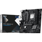 MSI PRO B860M-E, Intel Core Ultra (Series 2), LGA 1851/DDR5/PCIe 5.0/2xM.2 - mATX Gaming MotherBoard