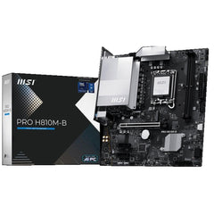 MSI PRO H810M-B, Intel Core Ultra (Series 2), LGA 1851/DDR5/PCIe 5.0/1xM.2 - mATX Gaming MotherBoard | PRO H810M-B |