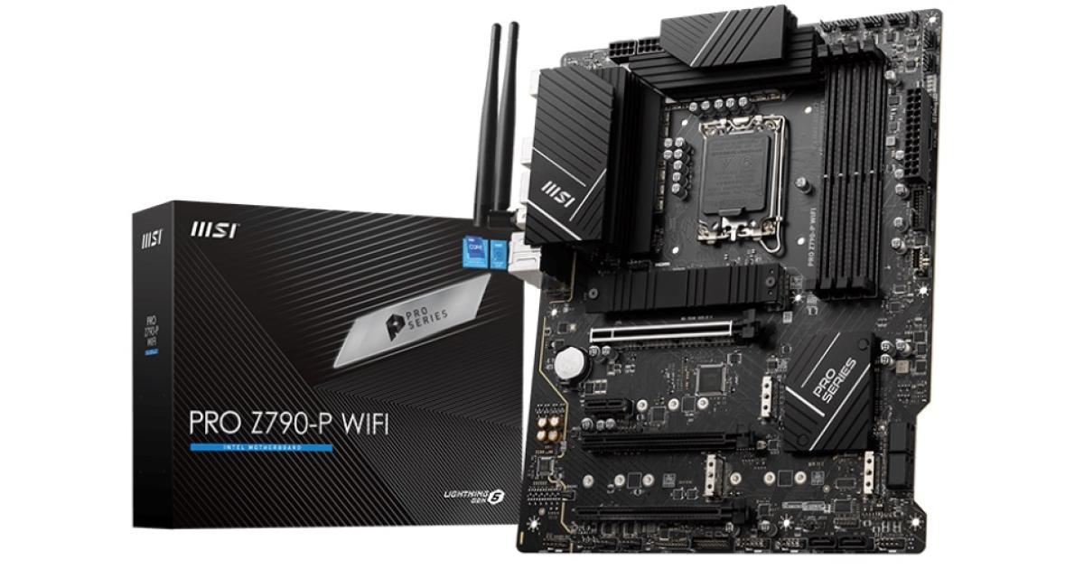 MSI PRO Z790-P WIFI (WiFi 6E) , Intel 13th 12th Series, LGA 1700/DDR5/PCIe 5.0/4xM.2 - ATX Gaming MotherBoard