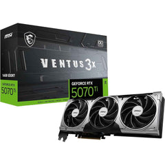 Msi Gaming Rtx 5070 Ti 16g Ventus 3x Oc Graphics Card (16gb Gddr7, 256 Bit, Extreme Performance: 2497 Mhz, Displayport X 3 2.1a, Hdmi 2.1b, Nvidia Blackwell Architeure)