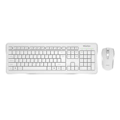 MeeTion MT-C4120 Computer Wireless Keyboard and Mouse Combo Kit -White