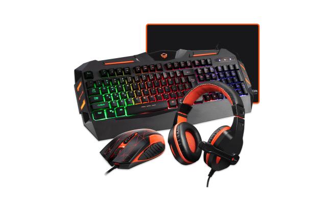 Meetion Mt C500 Backlit Gaming Combo Kits 4 In 1 Gaming Keyboard Mouse And Headset Bundle with Mouse