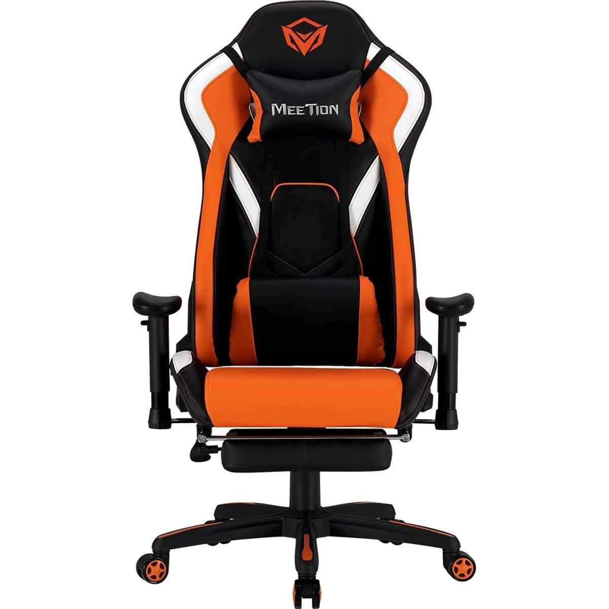 Meetion CHR22 Leather Reclining Gaming E-Sport Chair with Footrest