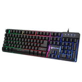 MeeTion MT-K9300 Colorful Rainbow Backlit Gaming Keyboard