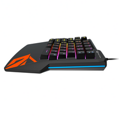 MEETION MT-KB015 LED RAINBOW BACKLIGHT ONE-HANDED GAMING KEYBOARD