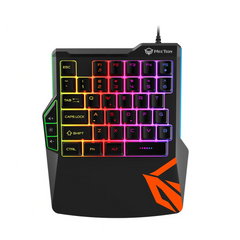 MEETION MT-KB015 LED RAINBOW BACKLIGHT ONE-HANDED GAMING KEYBOARD