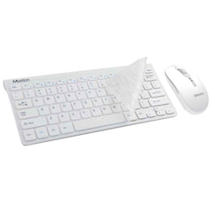 Meetion MINI4000 2.4GHz Wireless Mouse & Keyboard Combo - White with gaming keyboard