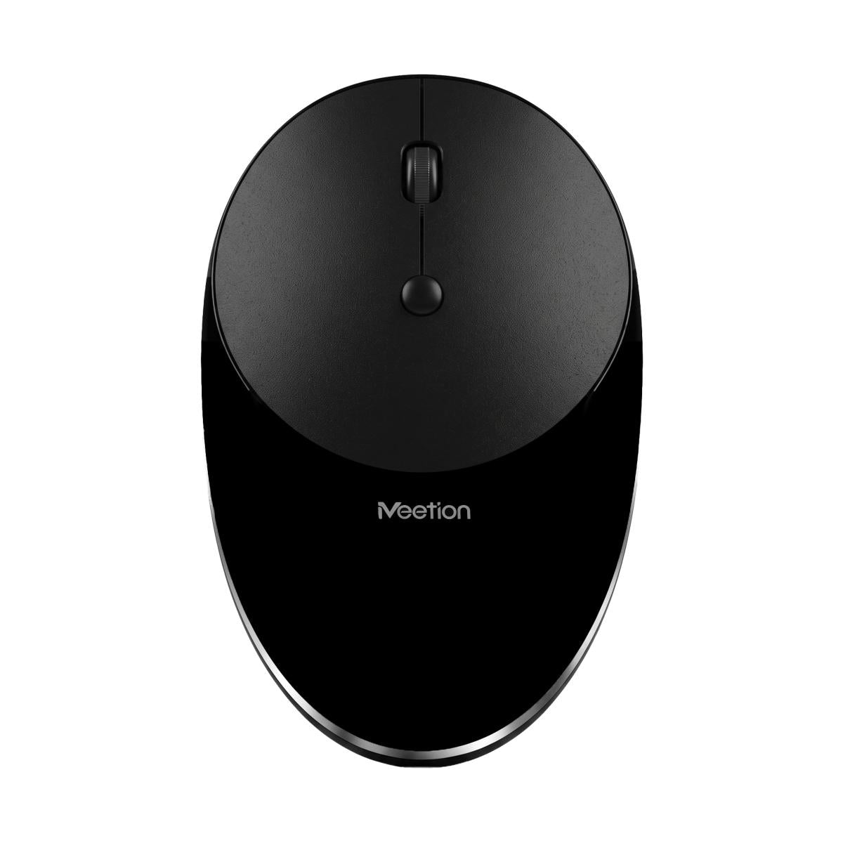 MeeTion MT-R600 2.4g Slim Rechargeable Silent Wireless Mouse -Black