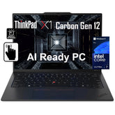 Lenovo ThinkPad X1 Carbon Gen 12 (2024) Intel Core Ultra 7 155U 12-Cores w/ Intel® AI Boost NPU & Carbon Fiber Magnesium Chassis & Touch Screen - Black