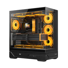 Huntkey MVP Destiny Empty Gaming PC Case without Fans -Black