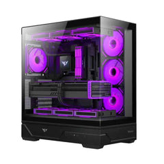 Huntkey MVP Destiny 4 ARGB Fans Empty Gaming PC Case -Black