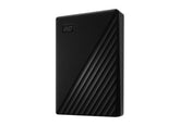 WD My Passport 4TB Portable HDD – USB 3.2 Gen 1, Slim Durable Design, Password Protection & AES Encryption, Backup Software with Ransomware Defense, Black