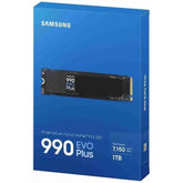 Samsung 990 EVO PLUS 1TB PCIe 4.0 NVMe M.2 SSD w/ Samsung V-NAND TLC Memory -Sequential Read/Write Up (7150/6300 MB/s) | MZ-V9S1T0BW |