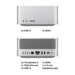 Apple Mac Studio Apple M2 Max chip with 12‑core CPU 30‑core GPU 32GB RAM 512GB SSD (Silver)