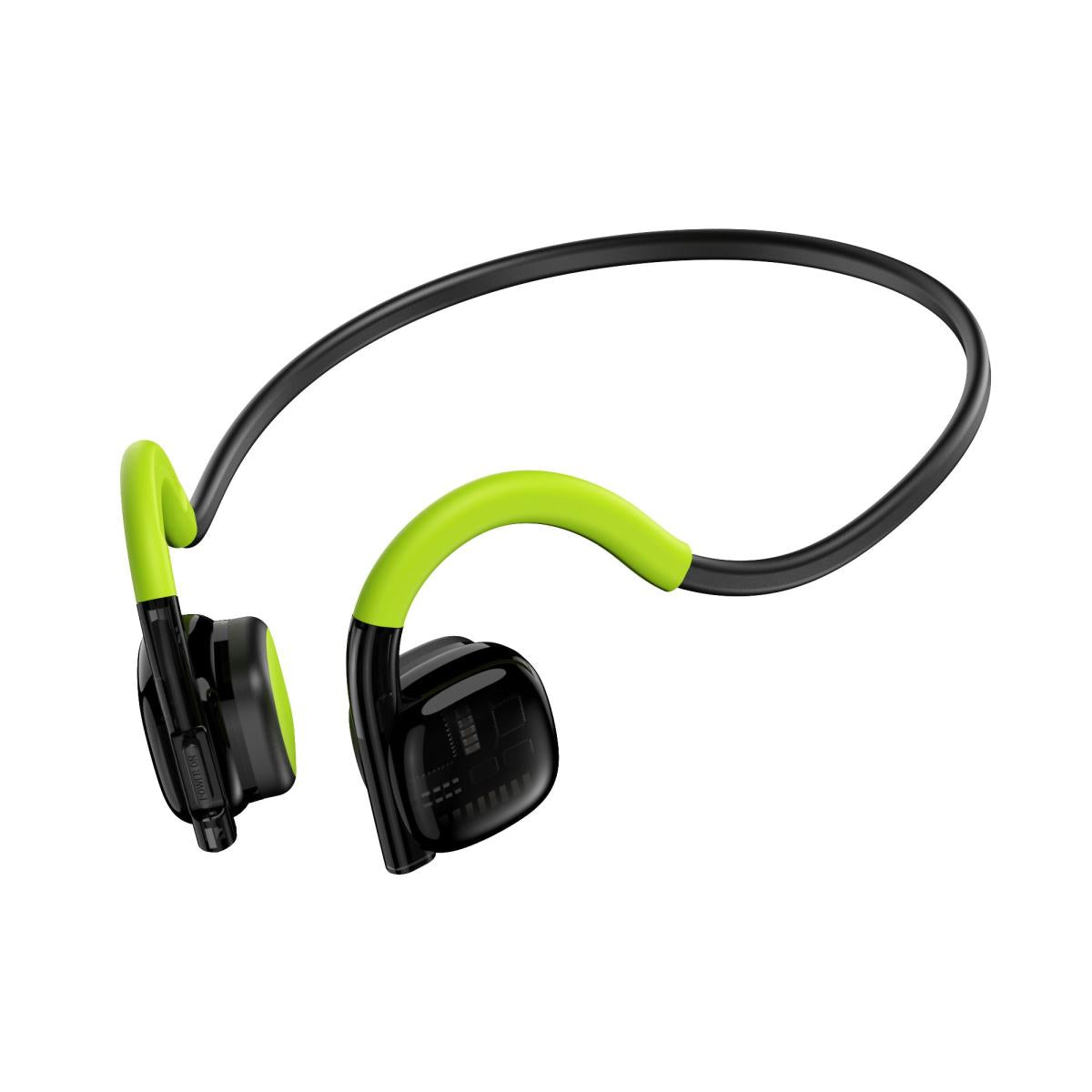 Wiwu Marathon Pro Wireless Air Conduion Waterproof Sport Headset, 6 Hours Long Battery Life, Bluetooth 5.3, Ultra Light Materials And Skin Friendly Green - CompuMe Wiwu Marathon Pro Wireless Air Conduion Waterproof Sport Headset, 6 Hours Long Battery Life, Bluetooth 5.3, Ultra Light Materials And Skin Friendly Green - CompuMe