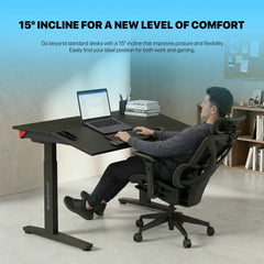 Fantech DW314 WORKSTATION ZURICH Electric Sit-Stand Tilt Height Adjustable Rising Magnetic Desk